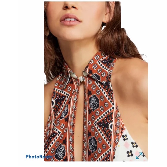 Free People Mixed Print Tunic Size S - Picture 2 of 11